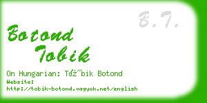 botond tobik business card